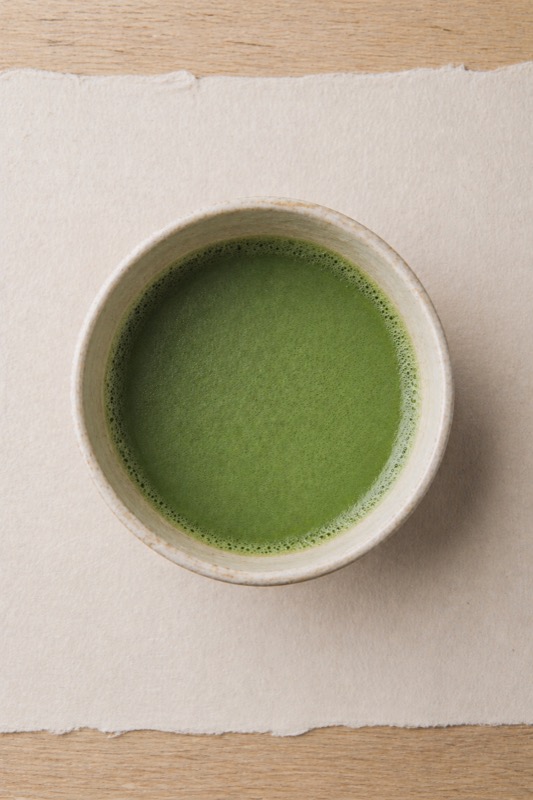 Plain hot matcha